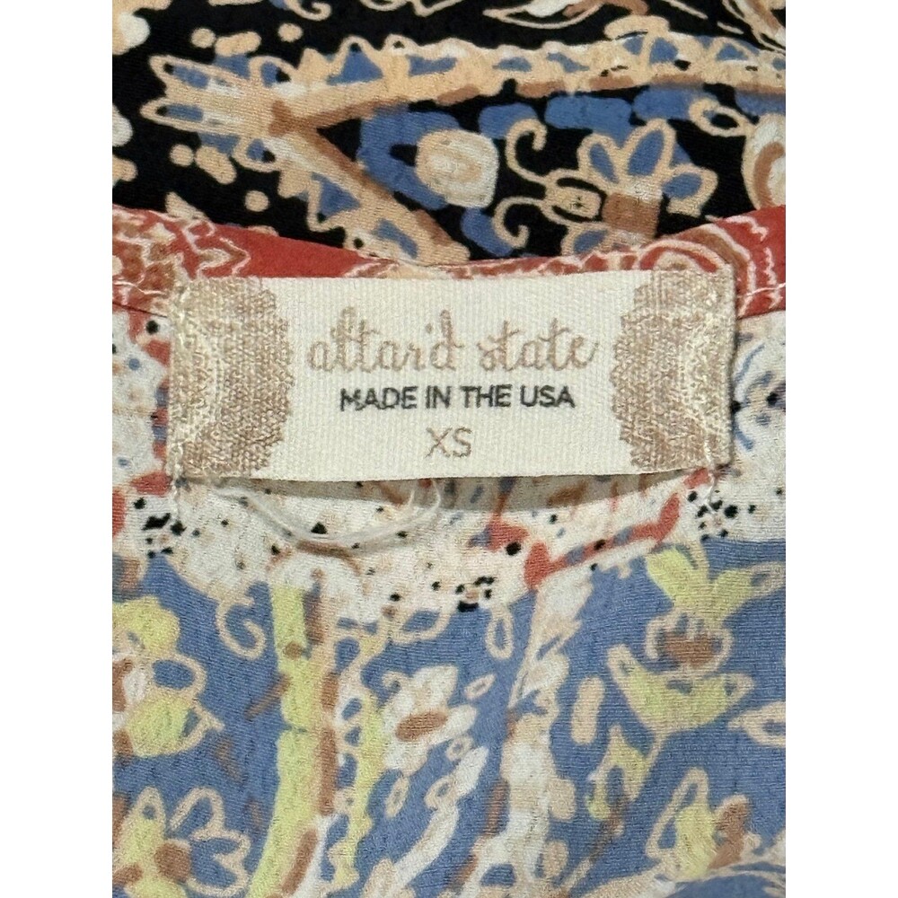 Altar'd State "Out To Brunch" patchwork mini dress XS - Picture 4 of 4